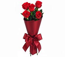 Букет 5 Красных роз Эдлесс Лав в Троицком Сахалинской области