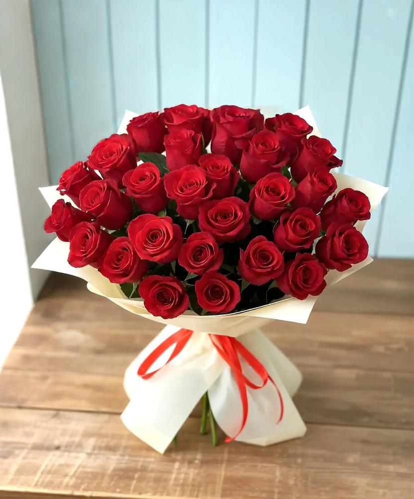 Букет 29 Красных роз в Троицком Сахалинской области