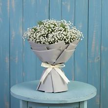 Букет цветов из:  Гипсофила в Троицком Сахалинской области