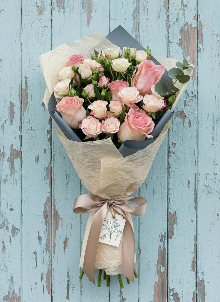 Букет цветов из: Розы в Троицком Сахалинской области