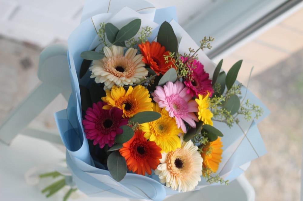 Букет цветов из: Герберы в Троицком Сахалинской области