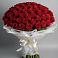 Букет 101 Красная роза Блэк Мэджик в Троицком Сахалинской области