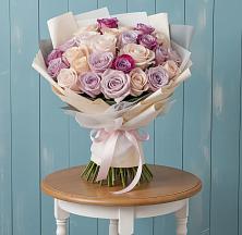 Букет цветов из:  Розы #REPLACE_PRED# Троицком Сахалинской области