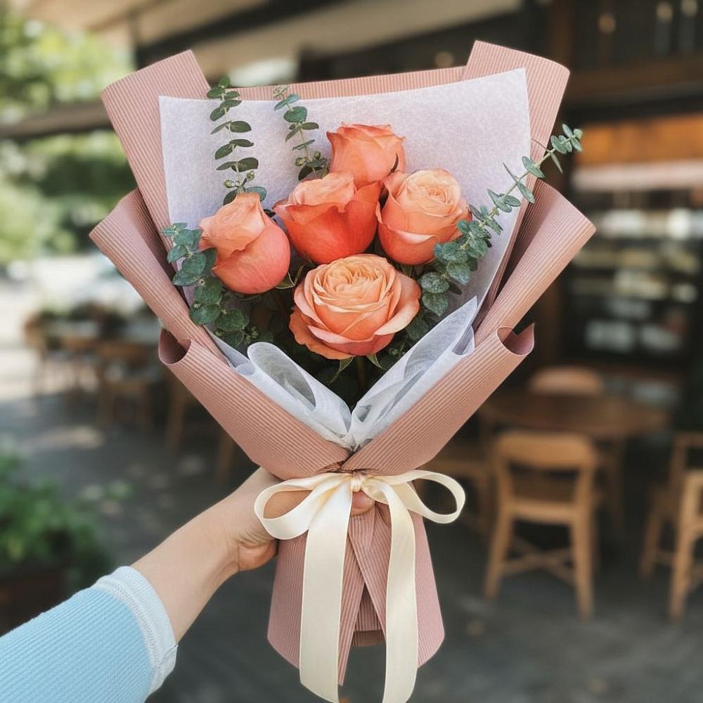 Букет цветов из: Розы в Троицком Сахалинской области