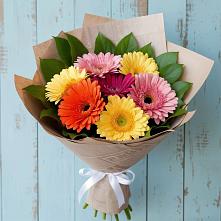 Букет цветов из:  Герберы #REPLACE_PRED# Троицком Сахалинской области
