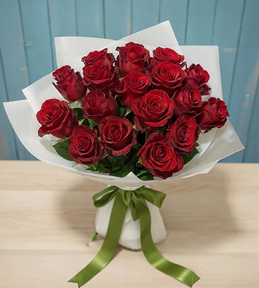 Букет Красные розы в Троицком Сахалинской области