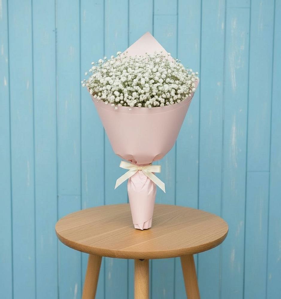 Букет цветов из: Гипсофила в Троицком Сахалинской области