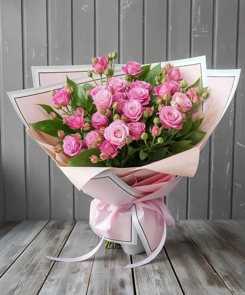 Букет Розовый кустик в Троицком Сахалинской области