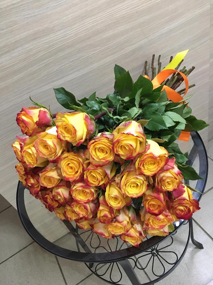 Букет Желтые розы в Троицком Сахалинской области