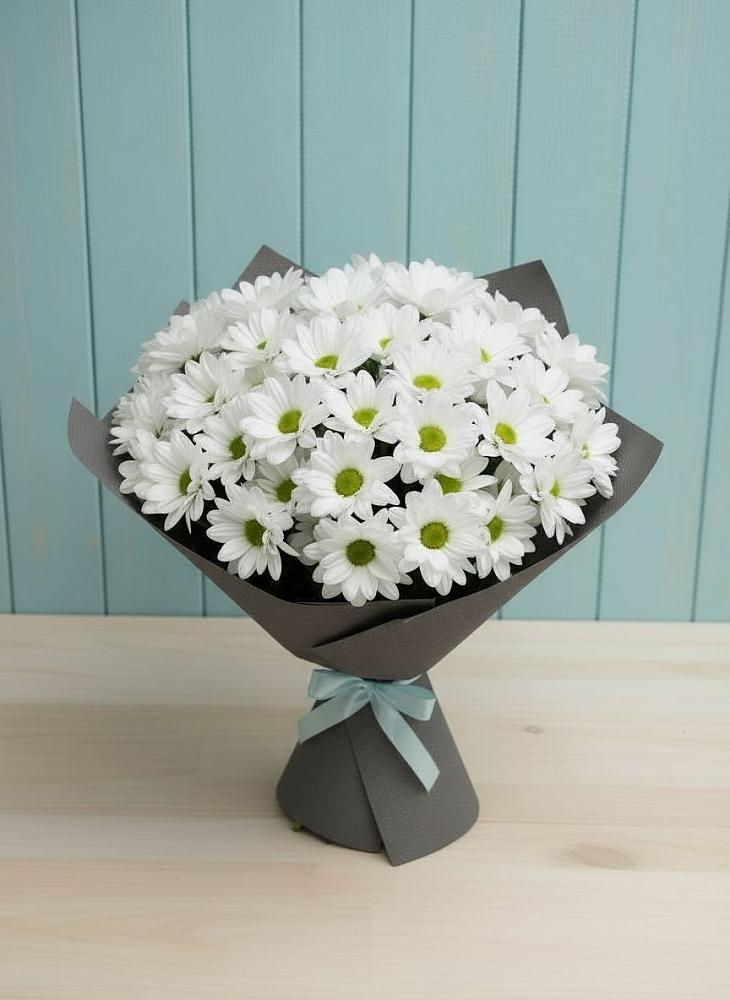 Букет цветов из: Хризантемы в Троицком Сахалинской области