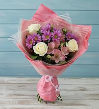 Букет цветов из:  Герберы в Троицком Сахалинской области