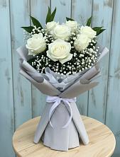 Букет цветов из:  Розы в Троицком Сахалинской области