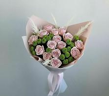 Букет цветов из:  Розы и Хризантемы в Троицком Сахалинской области