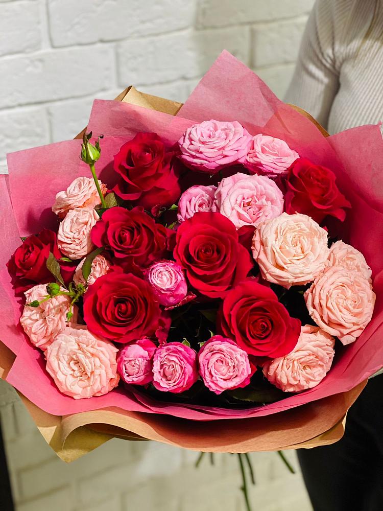 Букет цветов из: Розы в Троицком Сахалинской области