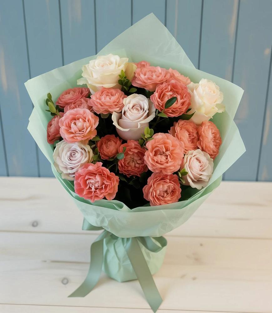 Букет цветов из: Розы в Троицком Сахалинской области