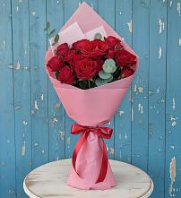 Букет цветов из:  Розы в Троицком Сахалинской области