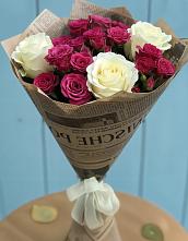 Букет цветов из:  Розы в Троицком Сахалинской области
