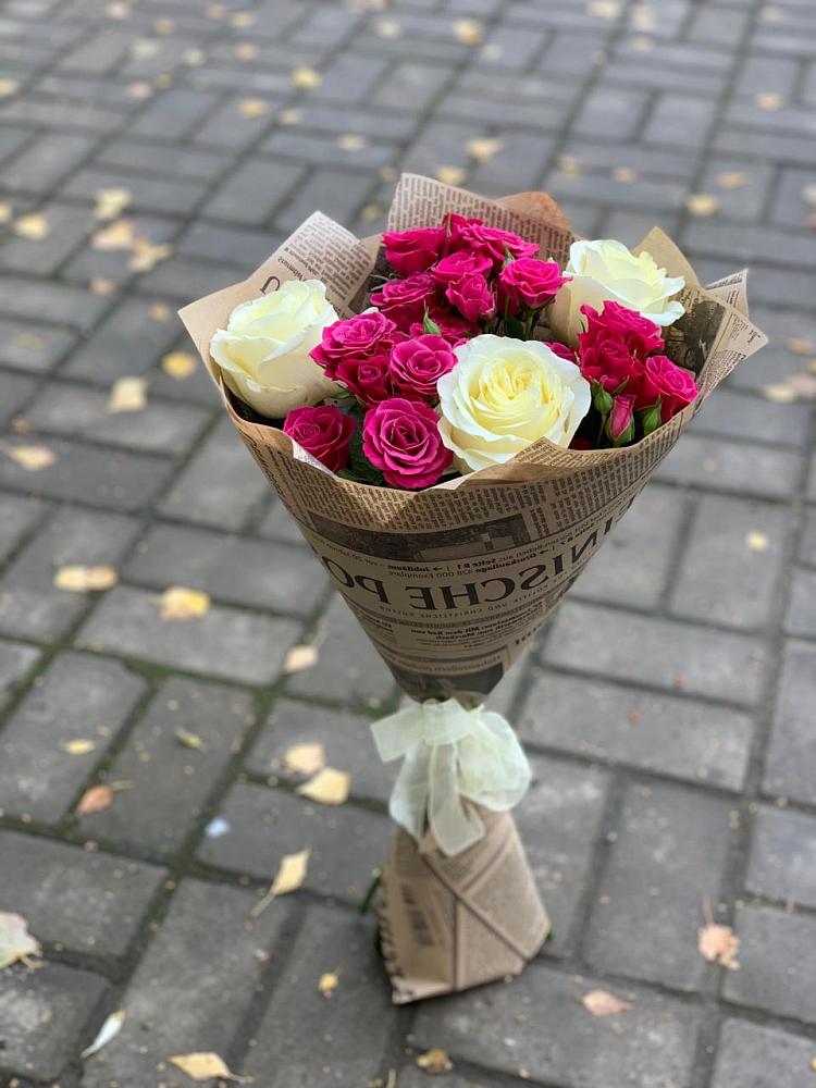 Букет цветов из: Розы в Троицком Сахалинской области