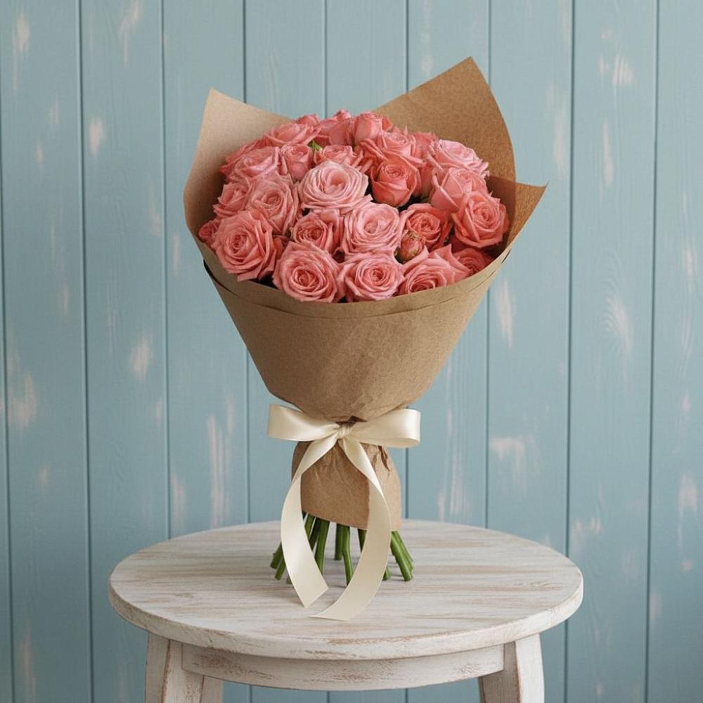 Букет цветов из: Розы в Троицком Сахалинской области