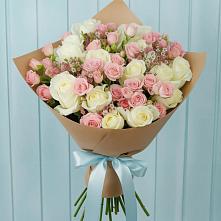 Букет цветов из:  Розы в Троицком Сахалинской области